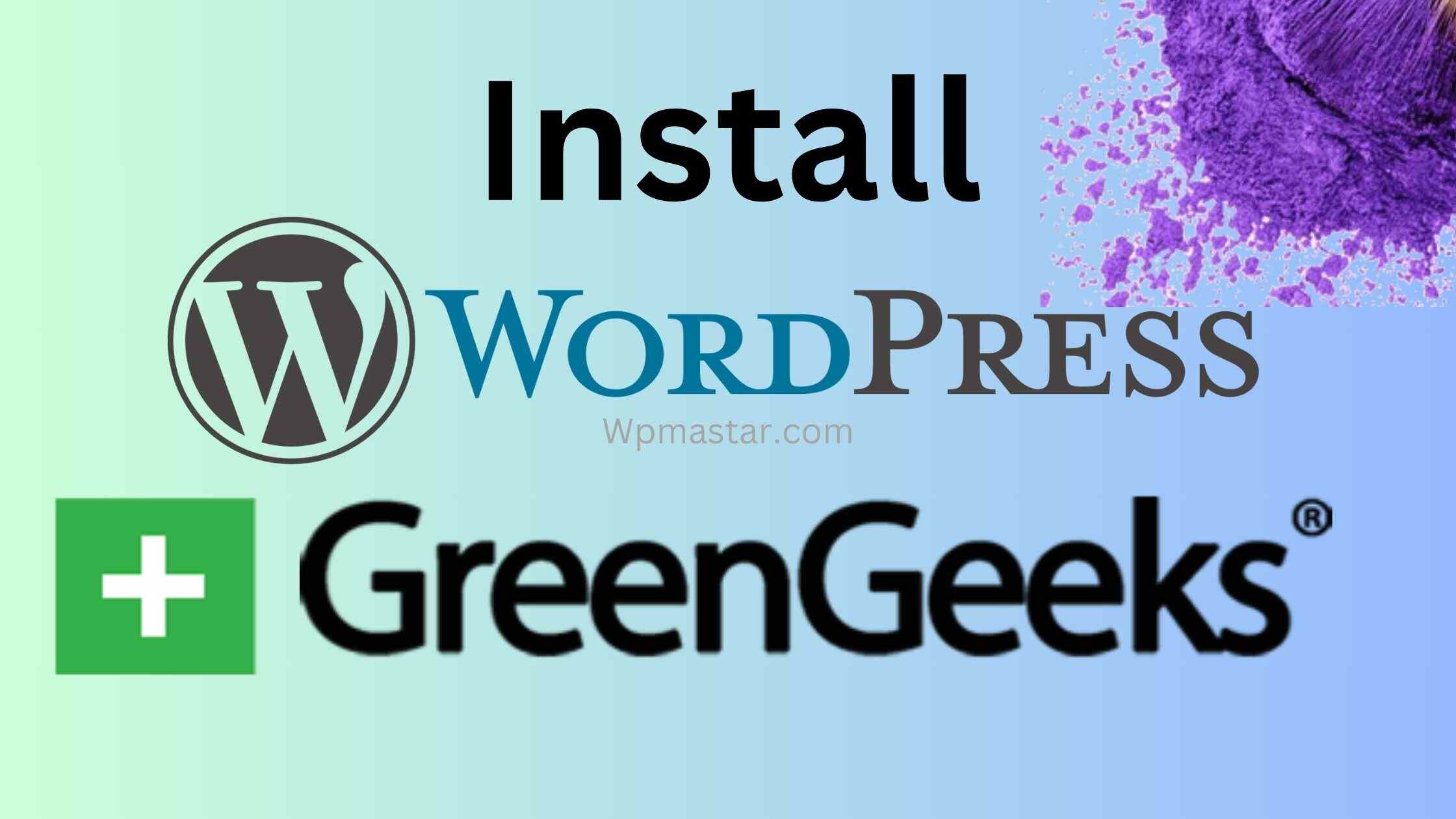 install wordpress greengeeks hosting