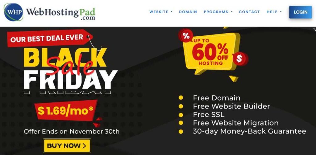 wphostingpad black friday