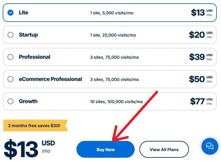 wpengine hosting plan