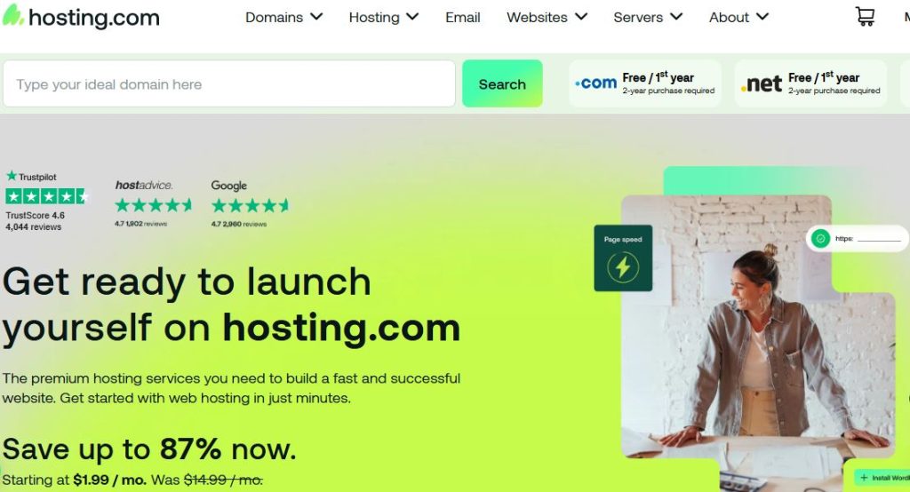 a2 hosting website