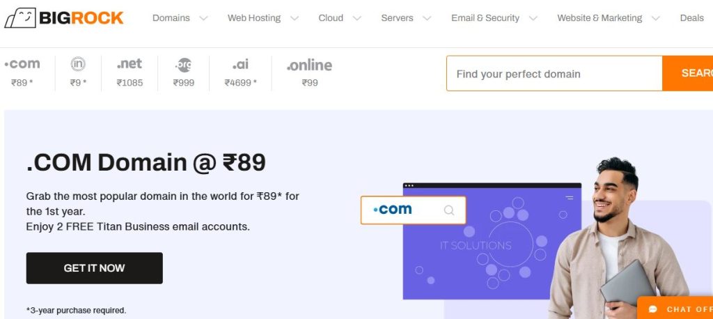 bigrock website