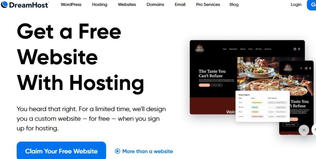 dresmhost website