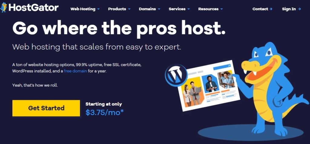 hostgator website