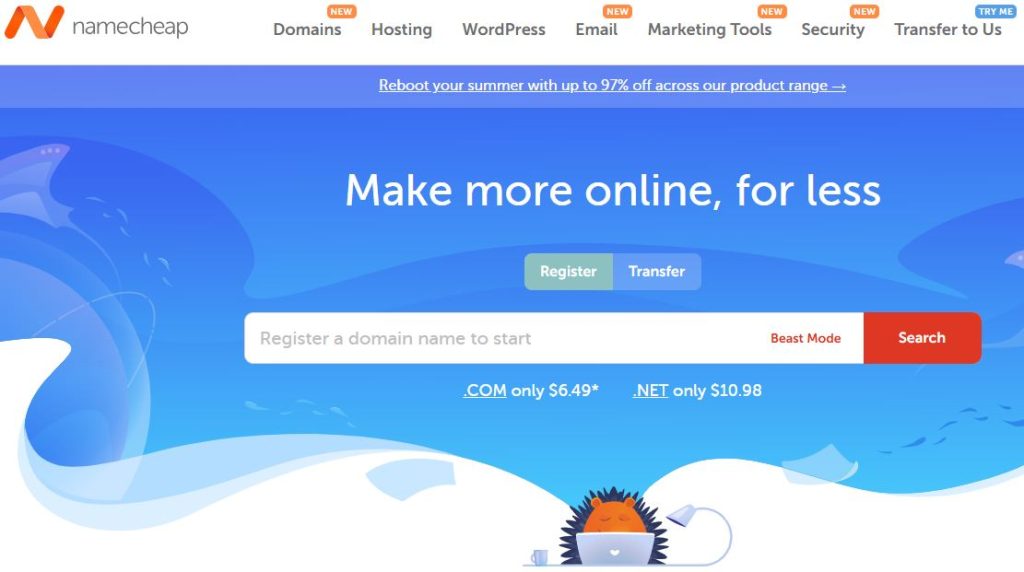 namecheap website